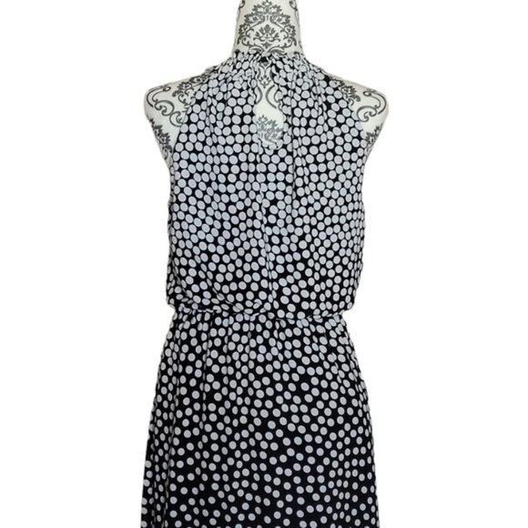 Adrianna Papell Moody Dot Maxi Halter Dress size 4 - Picture 6 of 15